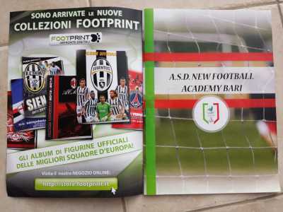 La pagina che segna l'inizio della sezione dedicata alla New Football Academy